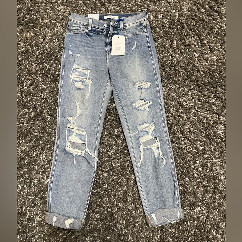 NWT Eunina high rise boyfriend jeans size 3